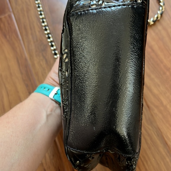 KATE SPADE FLORAL CUT OUT CROSSBODY BAG Black - Picture 3 of 13